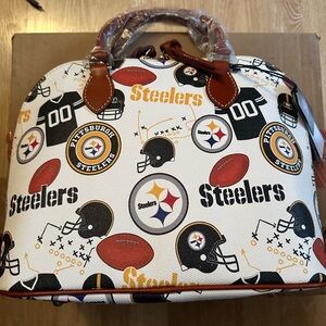 Dooney & Bourke NFL Steelers zip zip satchel